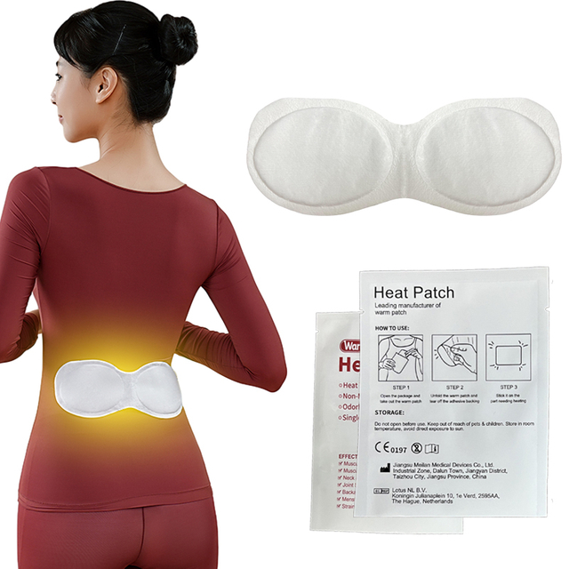 공기 활성화 자체 발열 허리 패치 – 허리 통증 완화를 위한 일회용 철분 산화 랩
